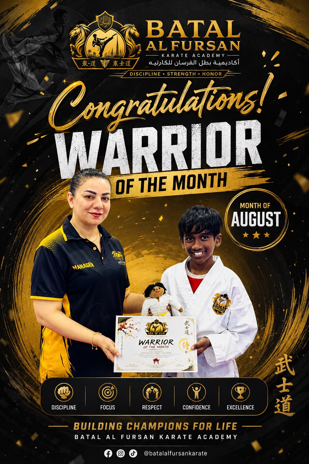 Warrior of the Month — 
